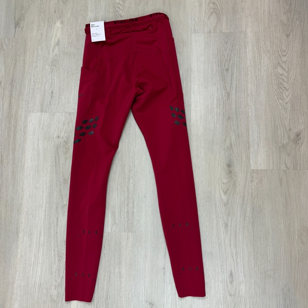 Nike Epic Luxe Running Leggings Womens Small Red Run Division DM7749 690 - Picture 6 of 7